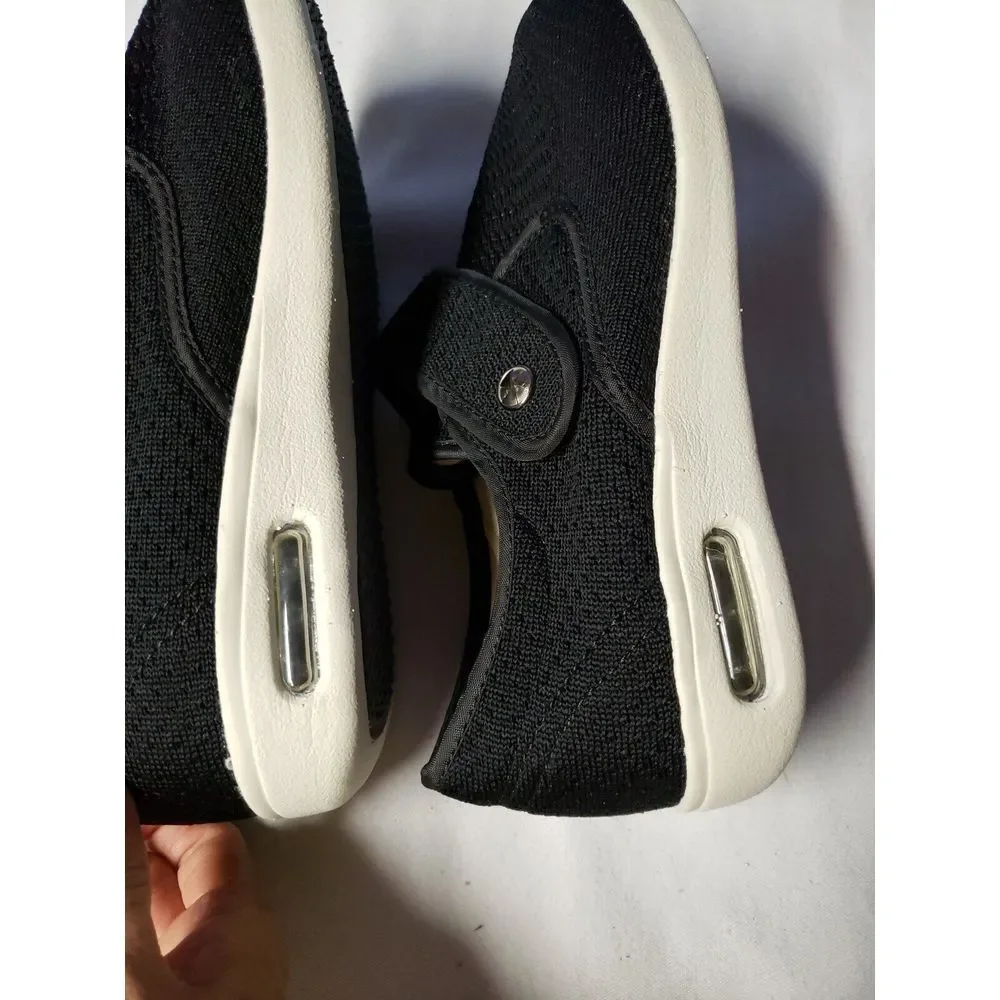 Orthoshoes Women's Mesh Breathable Walking Sneakers Lightweight‎ black 6